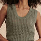 Varley - Ferns Open Knit Tank Top