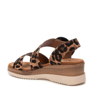 Xti - Sandálias Anabela com Estampa Animal Feminina