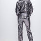 Good American - SEQUIN WIDE LEG PANTS