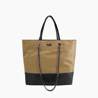Like Dreams - Bolsa tote feminina de nylon em madeira de bordo