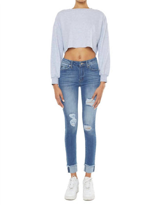 Kancan - Jeans skinny Gemma de cintura média e tornozelo