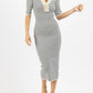 Blue B - Tradd Stripe Knit Mididress