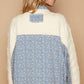 Pol - Contrast Floral Quilted Jacket