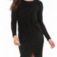 Kendall + Kylie - Knotted Long Sleeve Dress