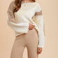 Anniewear - Color Block Chunky Sweater Top