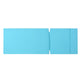 Salem Outdoor Chaise Lounge Cushion 2PCS Blue Fabric