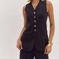 Entro - BUTTON UP VEST