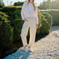 Aaron & Amber - Lace Bow Spring Sweater