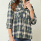 Entro - Plaid Flannel Babydoll Top