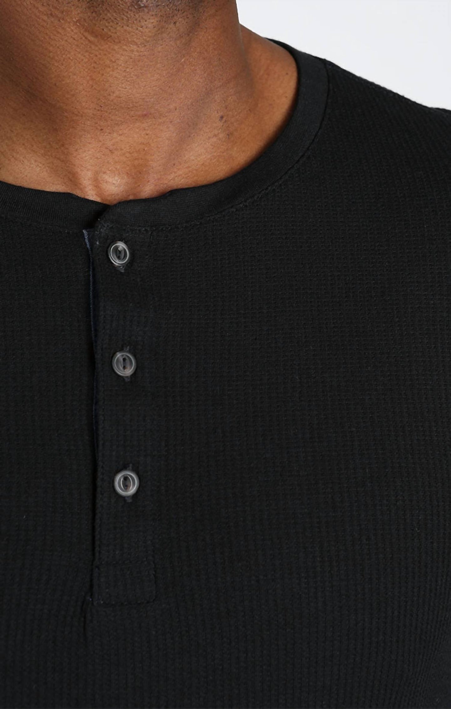 Jachs New York - Classic Waffle Henley Shirt
