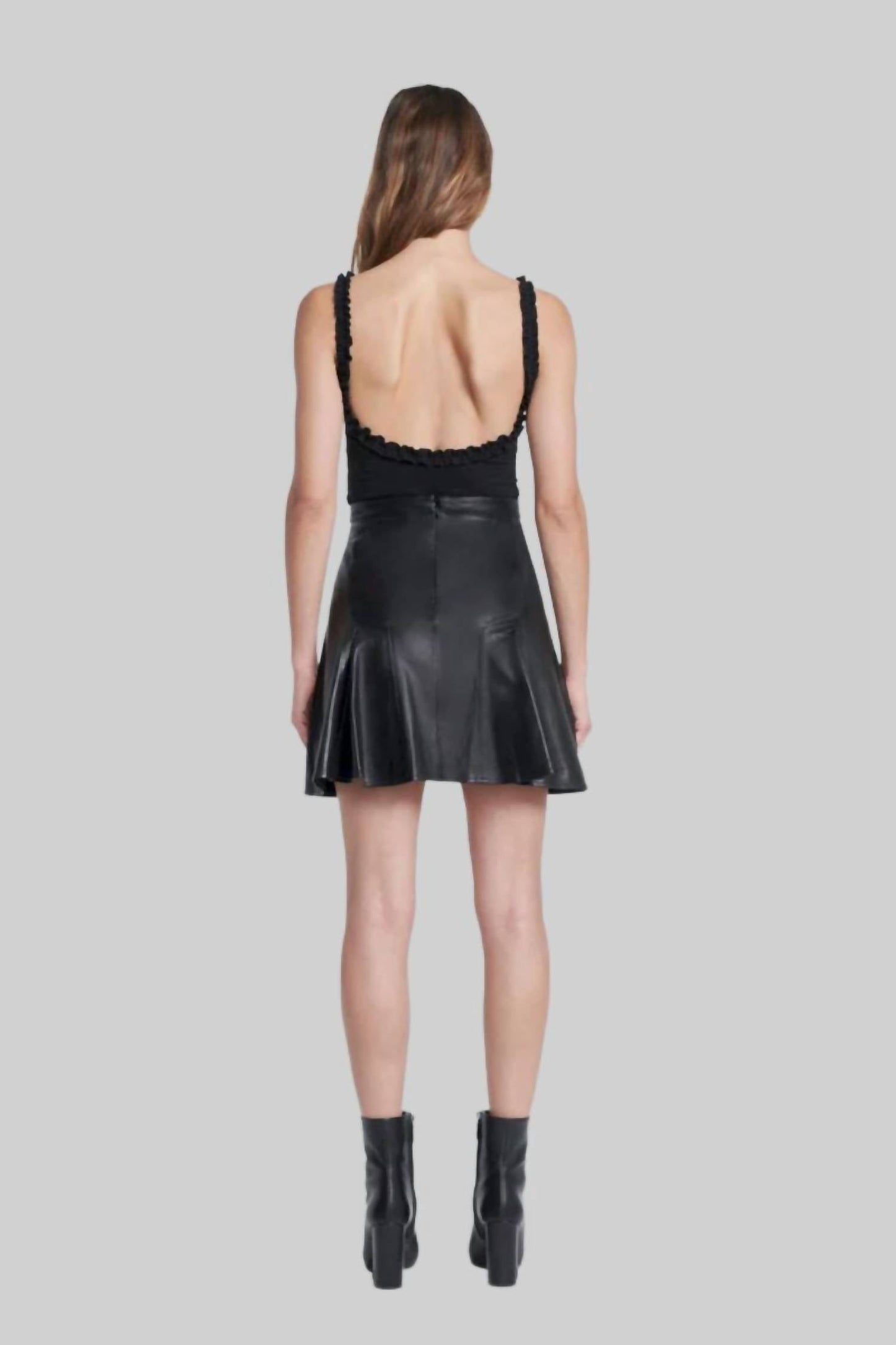 7 For All Mankind - Leather Mini Skirt