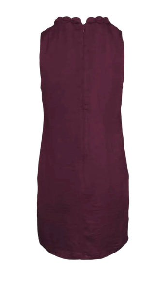 Naked Zebra - Neckline Accent Mini Shift Dress