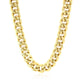 10.5mm 14k Yellow Gold Semi Solid Miami Cuban Chain