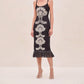 Alexis - Naturi Embroidered Midi Dress
