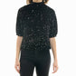 Nicole Miller - Ava Velvet Sequin Short Sleeve Top