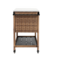 Outdoor Wicker Bar Cart