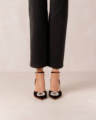 Alohas - Sapatos de salto alto com cristais da Cinderela