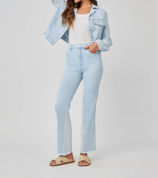 Bella Dahl - Jaqueta jeans Coco com borda desfiada