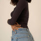 Project Social T - Danni Seamless Square Neck Long Sleeve Top
