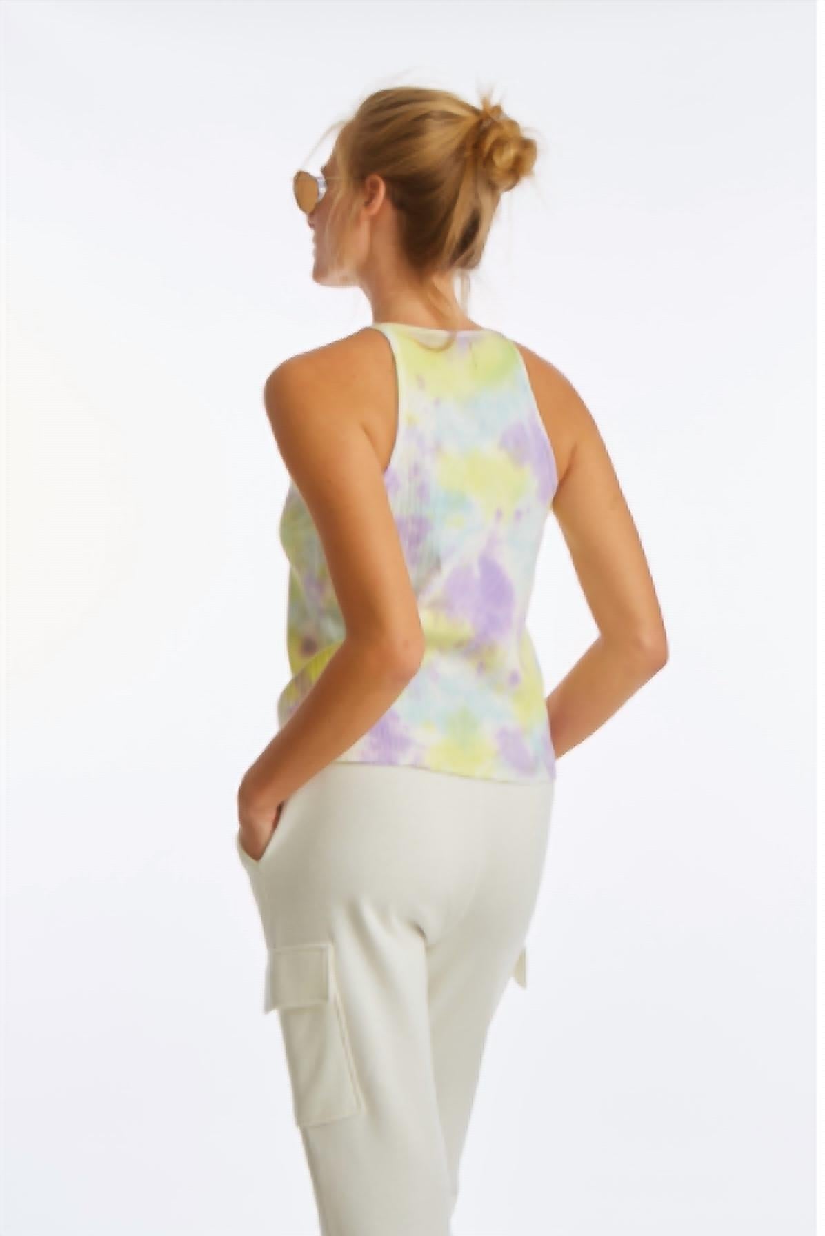 Juicy Couture - TIE DYE RIBBED HALTER