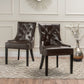 Contemporary Cheney Dining Chair Set with Tufted Design