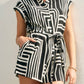 Dress Forum - Abstract Button Down Romper