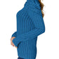 Trendsi - Ribbed Mock Neck Top With Puff Sleeves