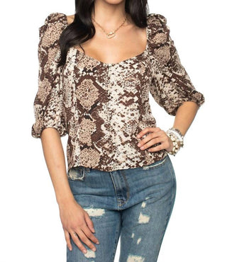 Buddylove - Top curto de cobra