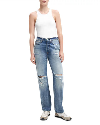 7 For All Mankind - Calça jeans reta e desgastada