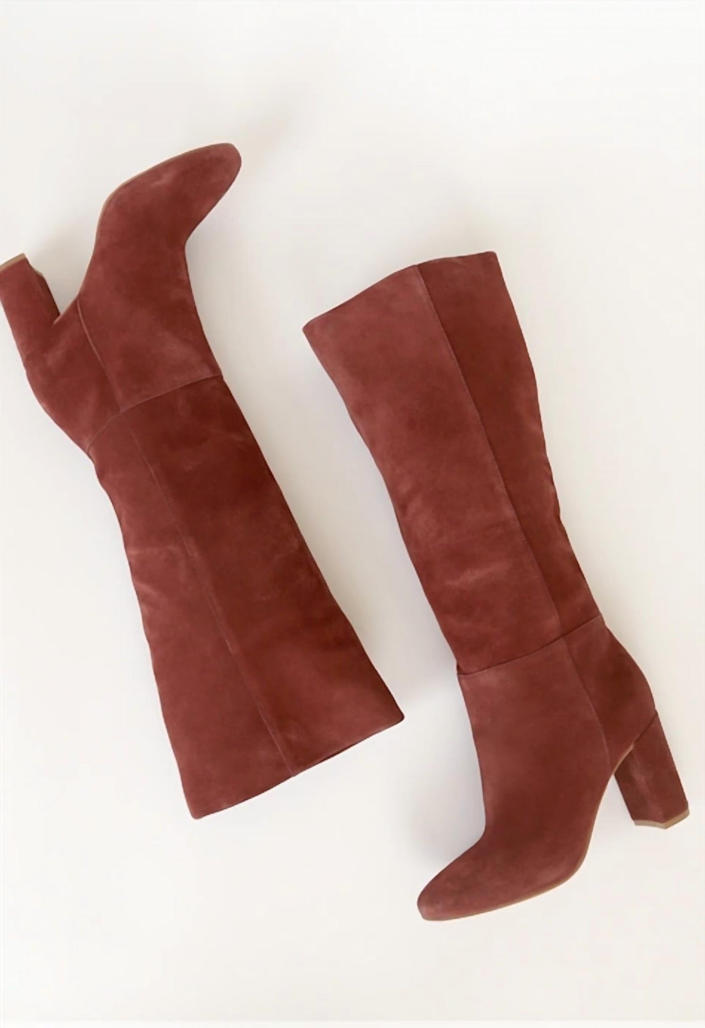 Chinese Laundry - Women Krafty Suede Knee High Block Heel Boots