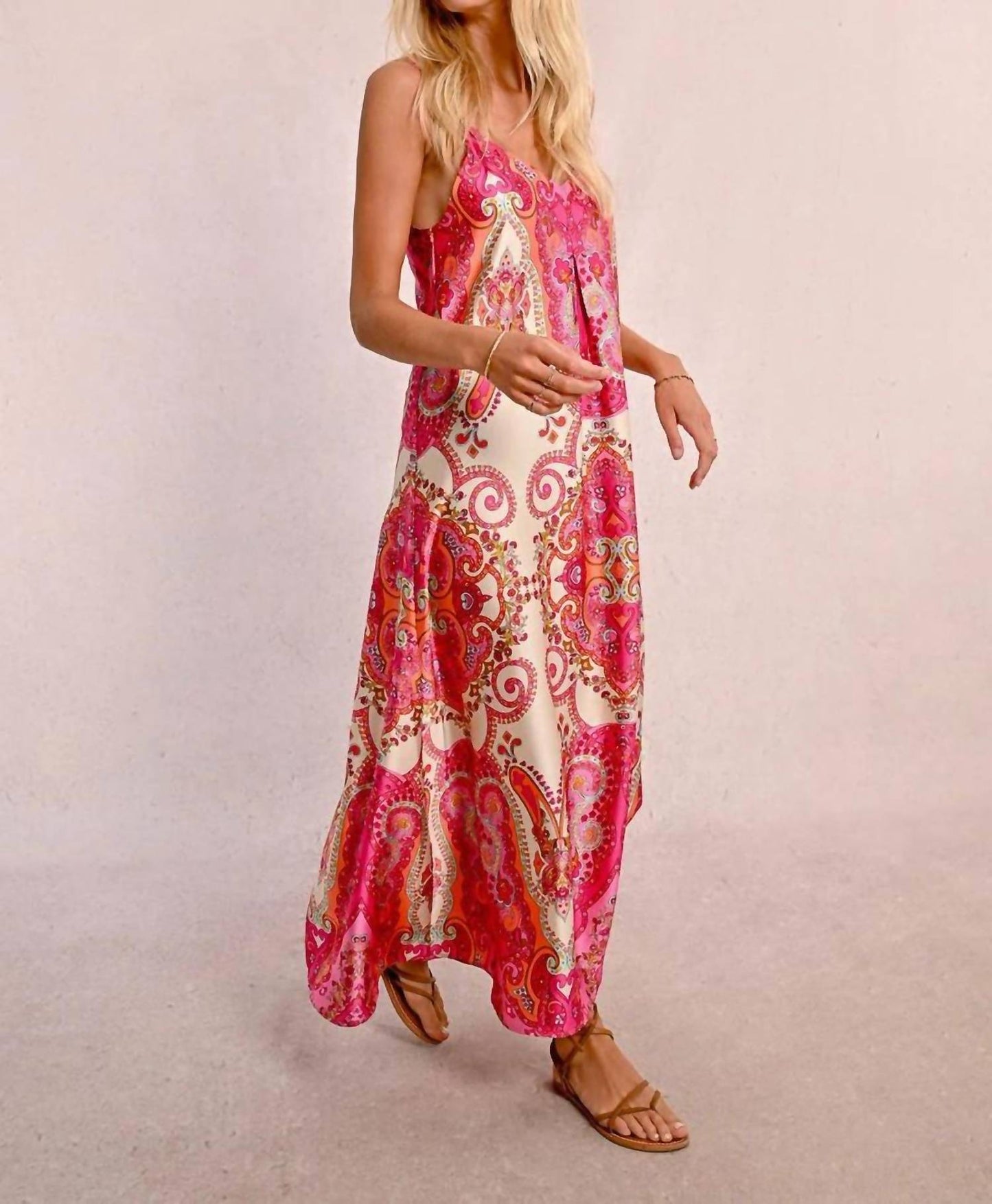 Molly Bracken - Women's Daphne Long Satin Dress