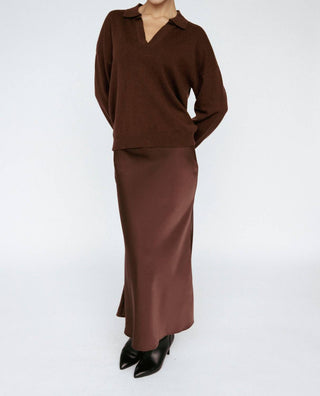 Amanda Maria - Satin Bias Skirt