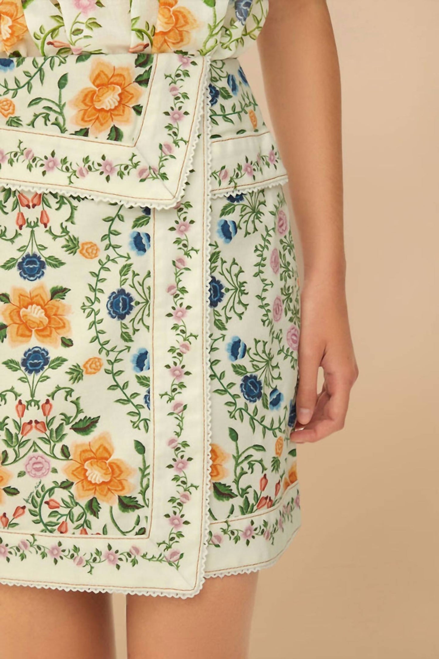 Farm Rio - Folk Floral Mini Skirt