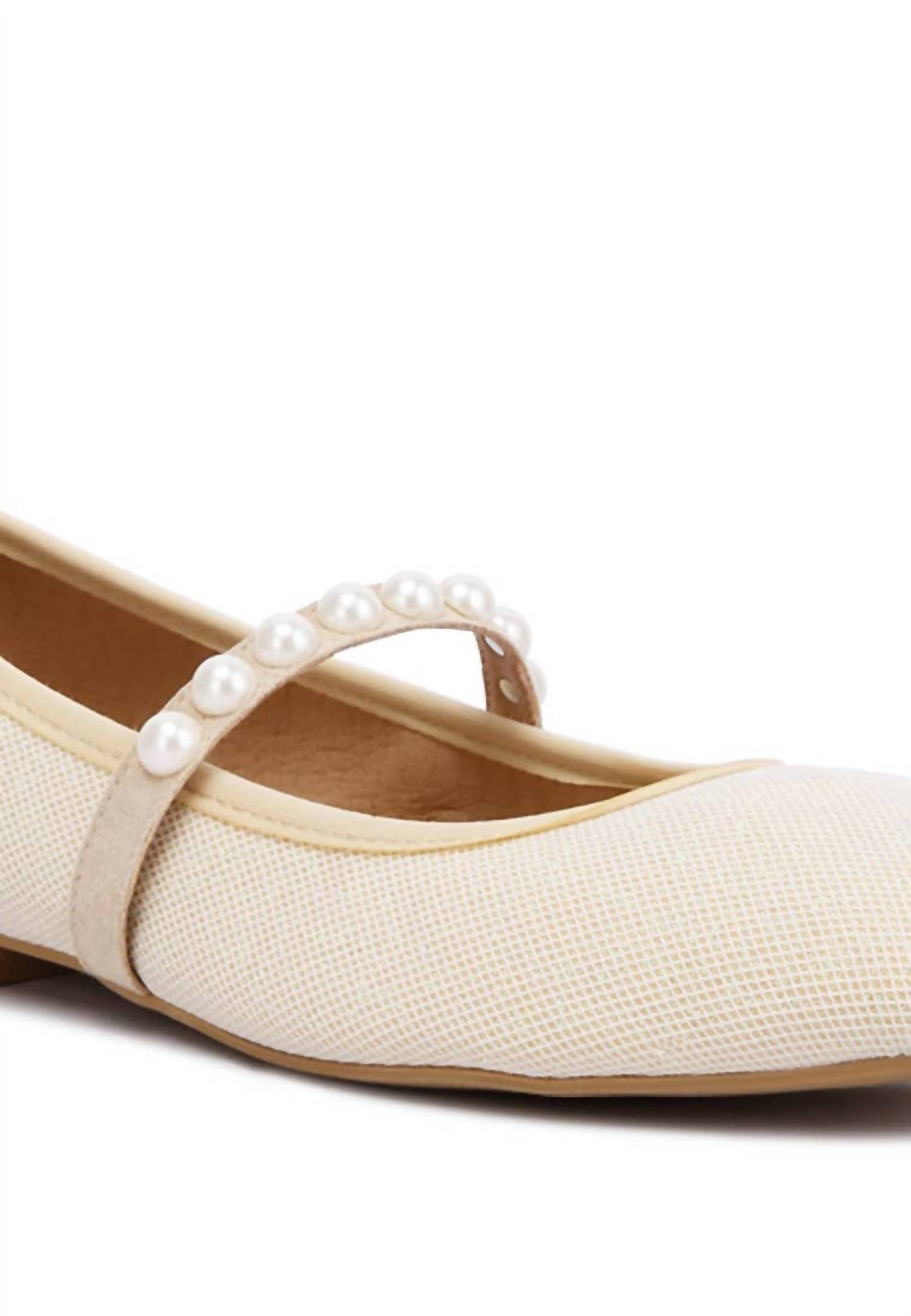Rag Company - Women's Sassie Pearl Embellished Ballerina Flats