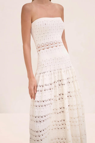 Alexis - Payge Tiered Knit Strapless Dress