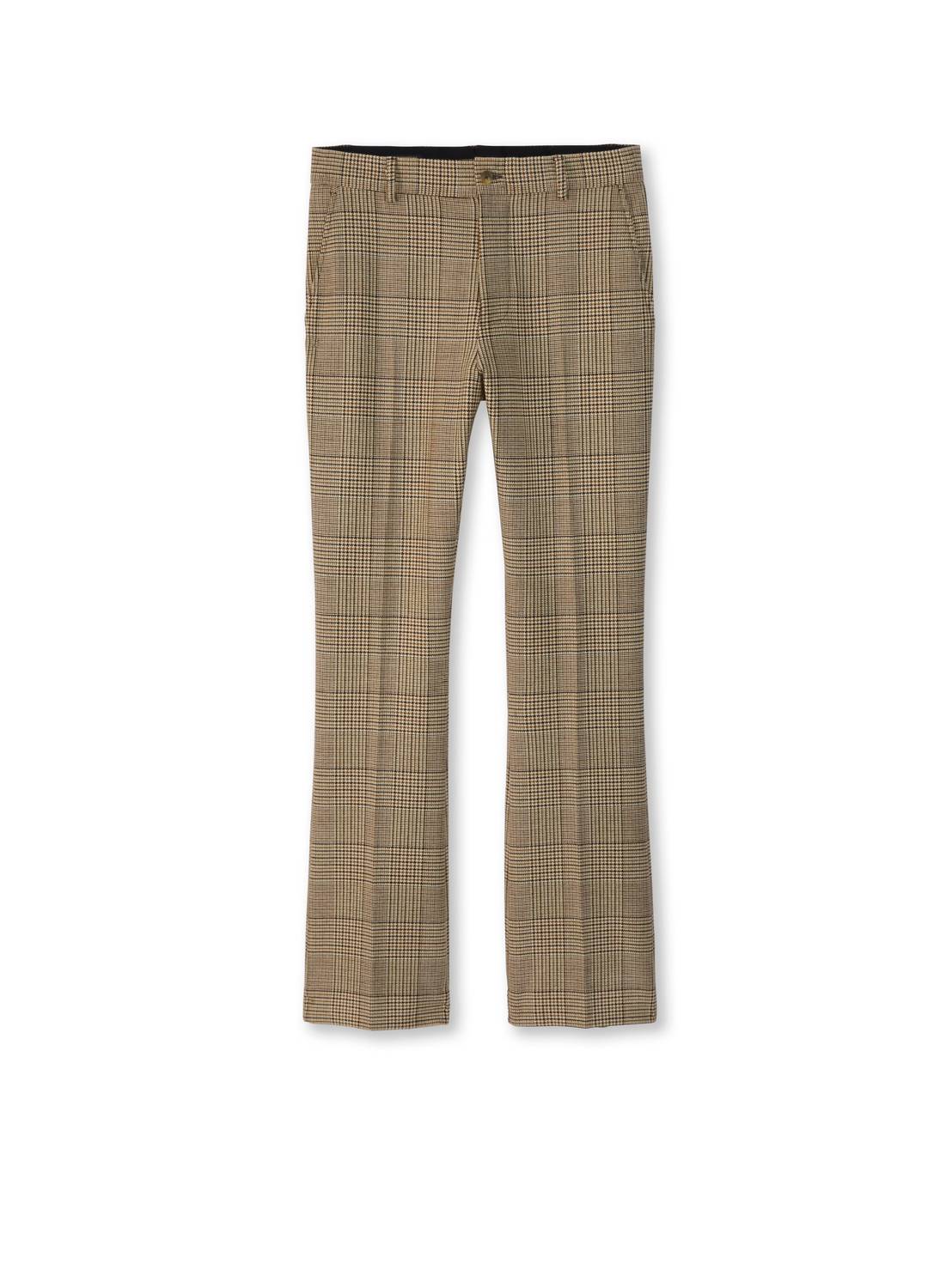 On This Day - Glen Plaid Flare Leg Pants