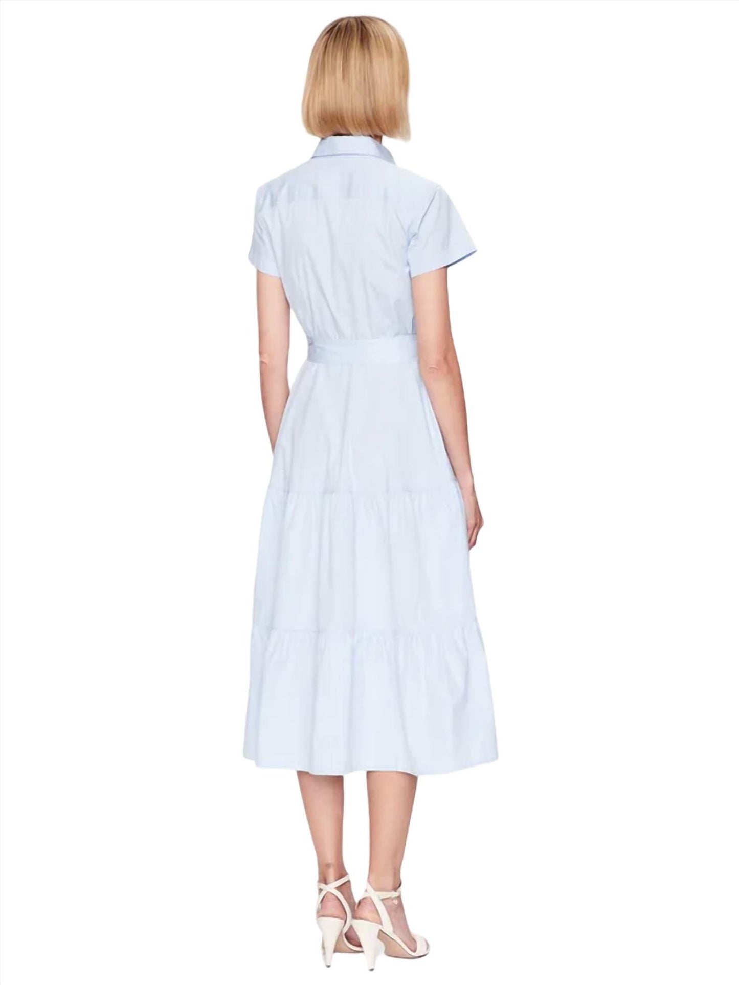 Polo Ralph Lauren - Belted Tiered Cotton Shirtdress