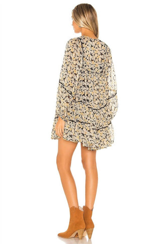 Free People - Vestido curto de chiffon com balanço