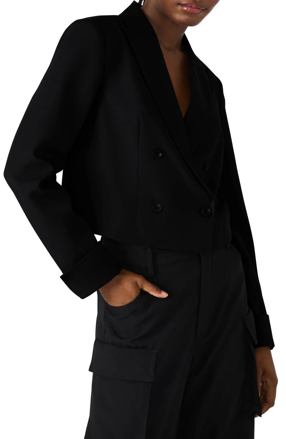 Steve Madden - Rowane Double Breasted Crop Blazer