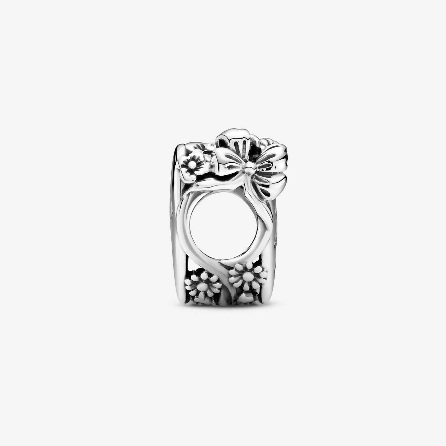 Pandora - Flower & Bow Heart Charm