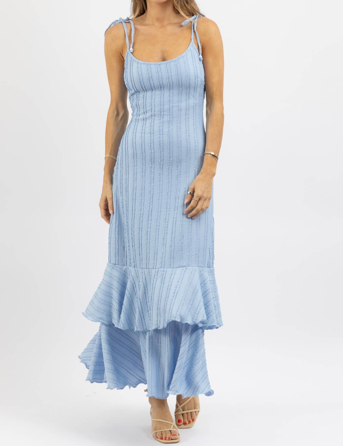 One & Only - Solar Tie Strap Maxi Dress