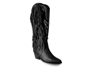 Bala Di Gala - Botas femininas Ely de couro premium até o joelho