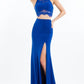 Rachel Allan - Two-piece Jersey Gown With Lace Trims