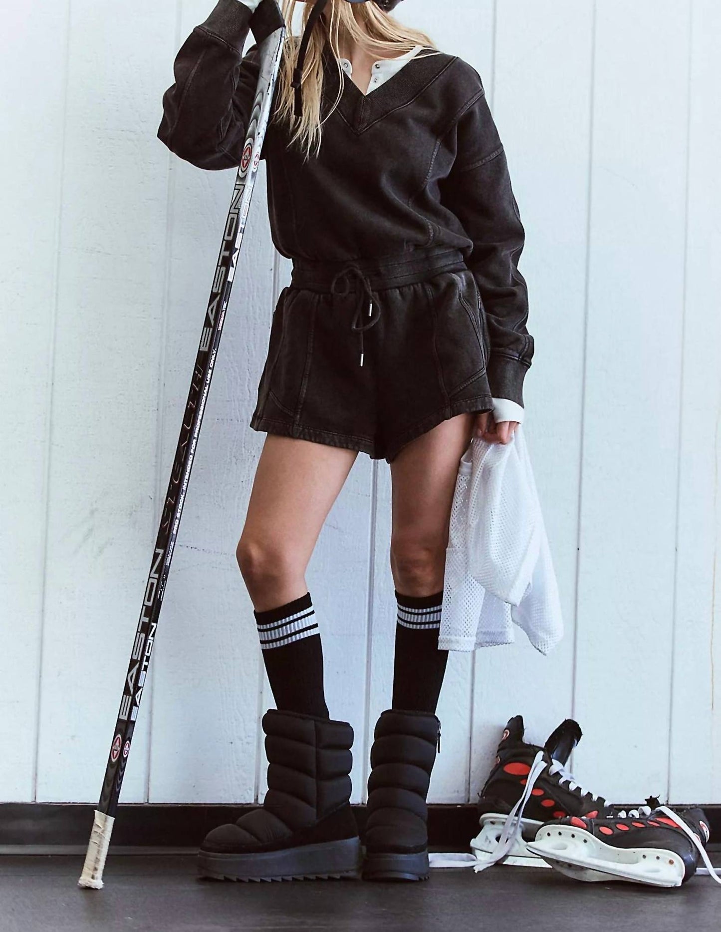 Free People - Intercept V-neck Romper