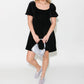 2.7 August Apparel - Velvet Scoop Neck Mini Dress