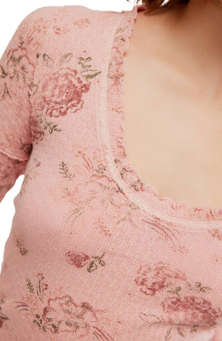 Free People - Blusa térmica estampada Clover