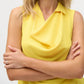 Joseph Ribkoff - Collared Cowl Neck Sleeveless Top