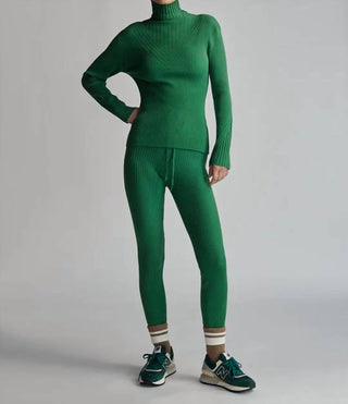 Varley - Legging Malha Costela Mocado
