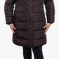 London Fog - Plus Size Zip-front Hooded Puffer Jacket With Button-off Fur Collar