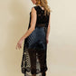Leto - Women's Eloise Crochet Hi Low Maxi Tank